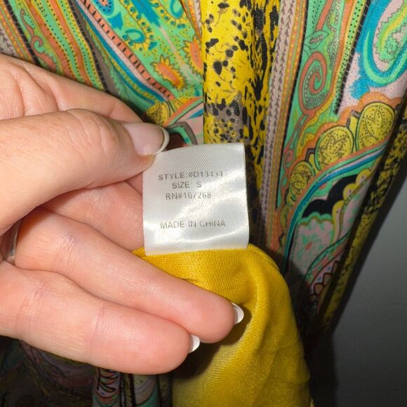 Gracia Printed Maxi Dress ASO Real Housewives Of OC- Yellow S - Picture 12 of 13